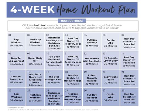 90 Day Transformation Workout Plan Pdf At Home Clement Ellsworth