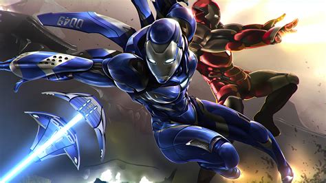 Iron Blue Armor Wallpaperhd Superheroes Wallpapers4k Wallpapers