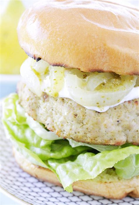 Lemon Pesto Turkey Burgers Foodtastic Mom