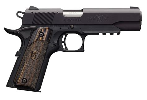 Browning 1911 22 Black Label Full Size W Rail 22 Lr Semi Automatic