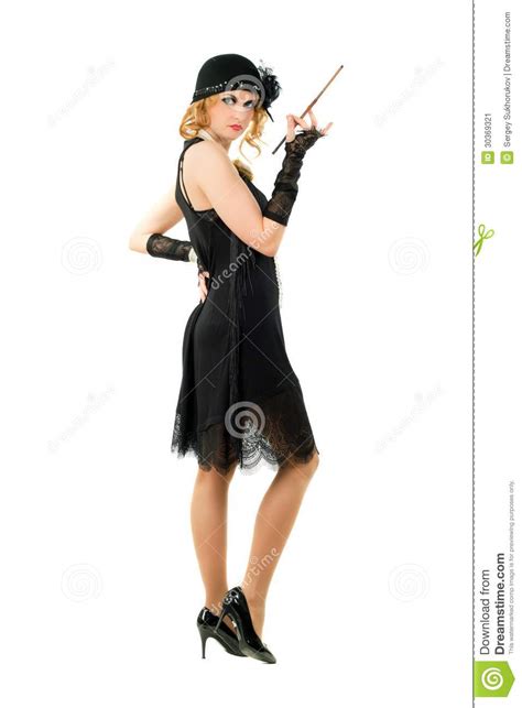 Woman With A Cigarette Holder Stock Image Image 30369321