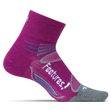 Feetures Elite Merino Ultra Light Quarter Running Sock Womens Run