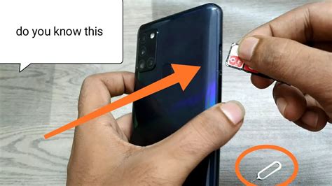 How To Insert Sim Cart Sd Cart In Samsung Galaxy A21s Memory Card
