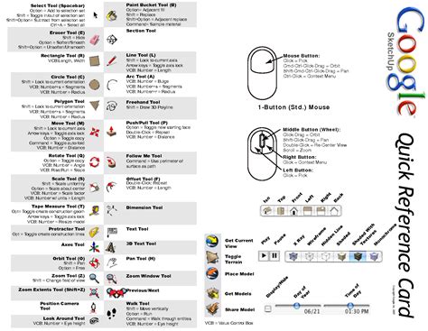 Once they've been memorized and committed to your muscle memory, keyboard shortcuts can speed up your work considerably. sketchup 2007 quick reference card - Google Search ...