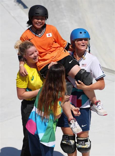 Newcastle Skateboarder Poppy Starr Olsen Shows Olympic Spirit After Womens Park Final In Tokyo