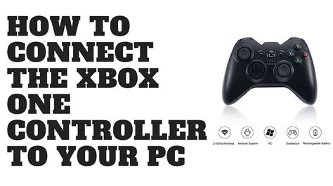 How To Connect The Xbox One Controller To Your Pc Youtube