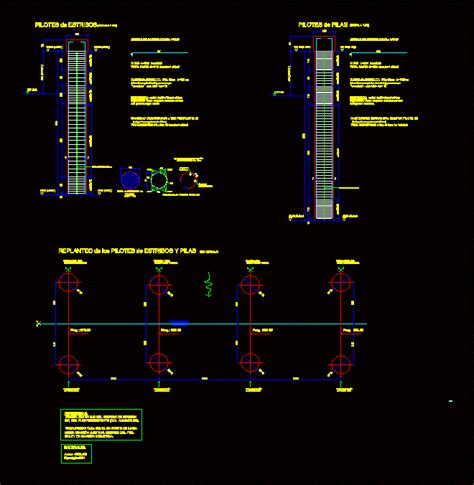 Reinforced Concrete Piles In Autocad Cad Library