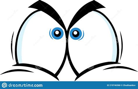 Angry Cartoon Funny Eyes Stock Vector Illustration Of Human 219746368