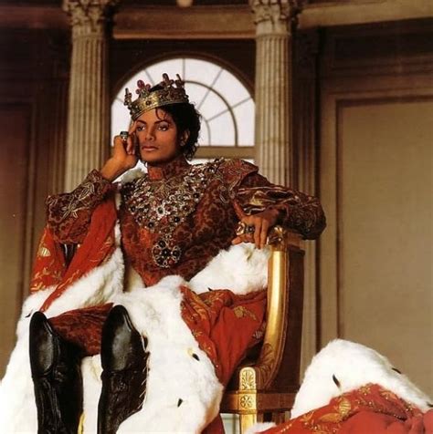 The King Michael Jackson Sitting On His Throne