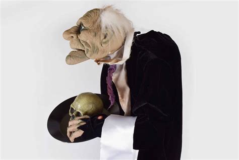 Animated Halloween Butler With Skull Tray Ebth