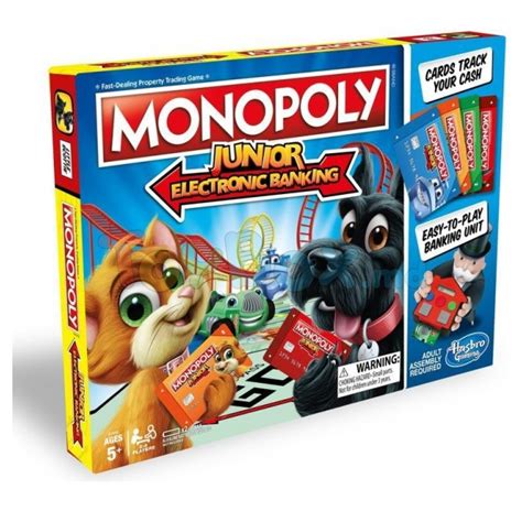 Hasbro E1842 Joc de societate Hasbro Monopoly Junior Banca Electronica ...