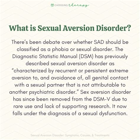 What Is Sexual Aversion Disorder
