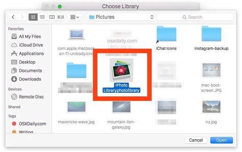 How To Move Iphoto Library To A New Locationmac