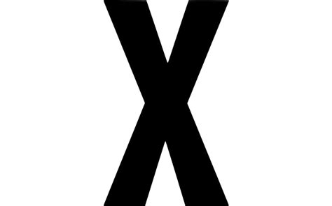 Black X Letter Png Picture Png All