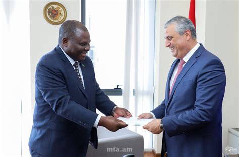 The Newly Appointed Ambassador Of The Republic Of Zambia Handed Over