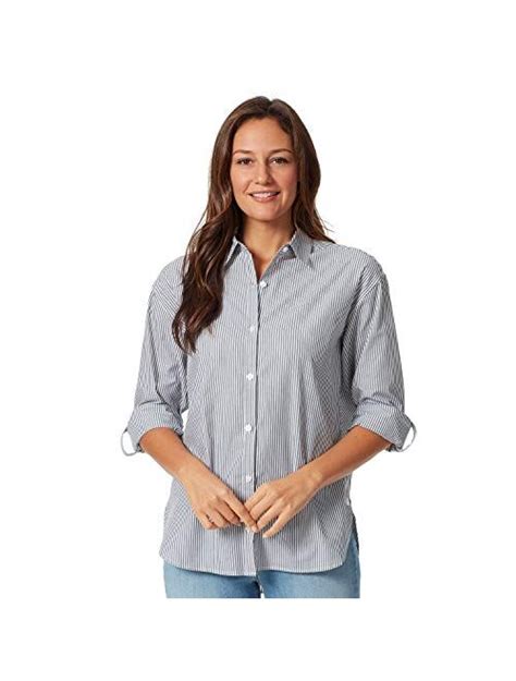 Buy Gloria Vanderbilt Women S Amanda Monogram Button Down Shirt Online Topofstyle