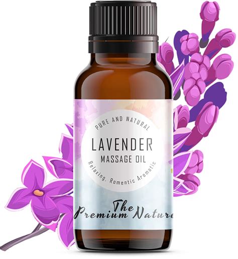 the premium nature lavender massage oil for men and women great for calming soothing and to