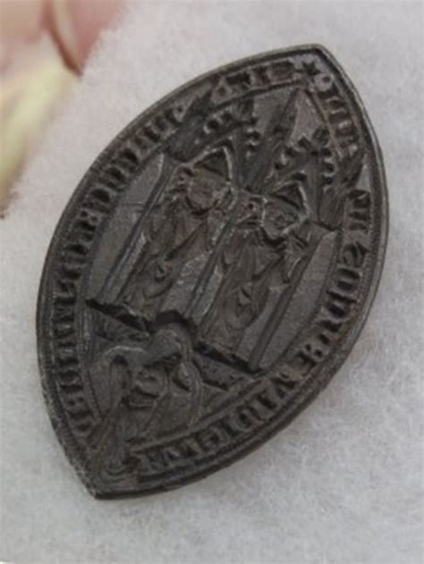 Bishops Seal Found In Field On Display At Museum Bbc News