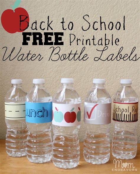 5th Birthday Free Printable Water Bottle Labels