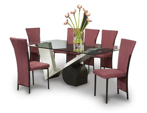 Shop online for chairs and benches in modern upholstery such as velvet, leather and rattan. Glass Top & V Base Modern Dining Tabe w/Optional Chairs