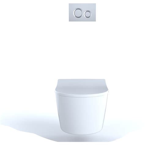 Toto Rp Wall Hung D Shape Toilet And Duofit In Wall 128 And 09 Gpf