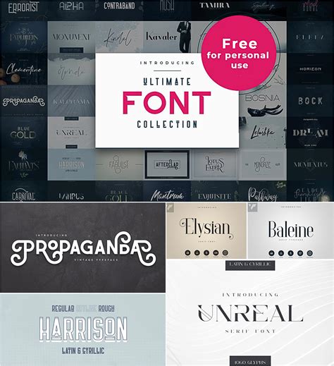 Modern Creative Fonts Bundle Free Download
