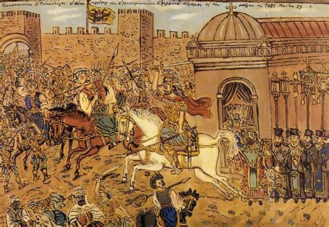 Τα οθωμανικά στρατεύματα υπό τον σουλτάνο μωάμεθ β' καταλαμβάνουν την κωνσταντινούπολη μετά από πολιορκία 53 ημερών, δίνοντας τέλος στη βυζαντινή αυτοκρατορία.η πολιορκία διήρκεσε από τις 6 απριλίου έως την τρίτη. Η 'Αλωση της Πόλης: το μάθημα που δεν πήραμε - Geopolitics ...