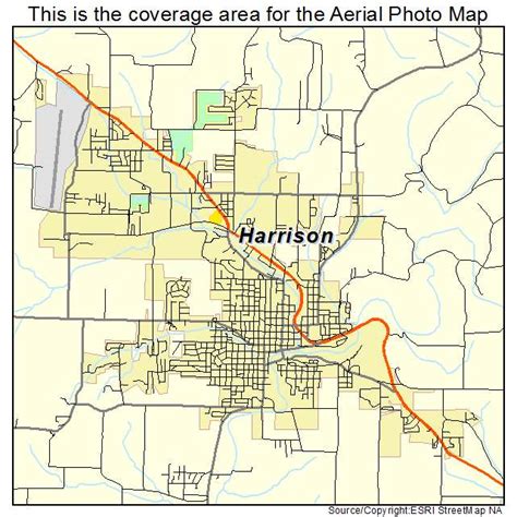 Aerial Photography Map Of Harrison Ar Arkansas