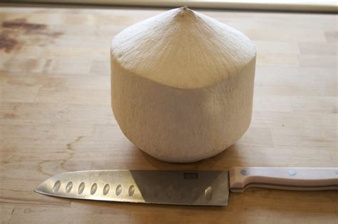 The easiest way to open the young thai coconut, is to use the tool called a cocojack. How to open a coconut, a step by step guide - Ritely