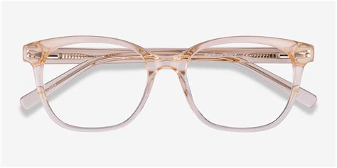 Yana Cat Eye Clear Melon Glasses For Women Eyebuydirect Canada