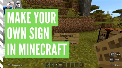 Youtube How To Make A Sign Minecraft