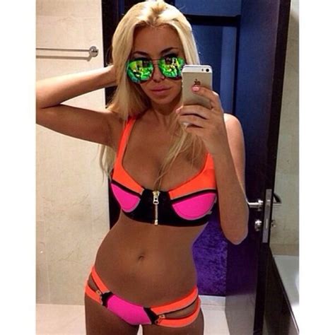 swimwear bikini pink sexy sunglasses wheretoget