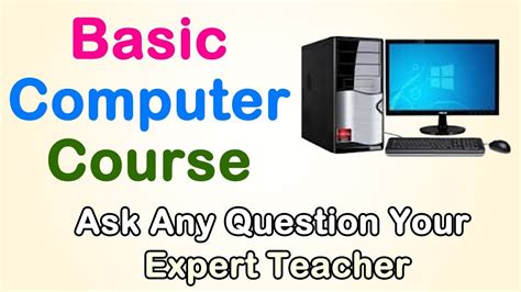 Basic Computer Course Free Classes Online Youtube