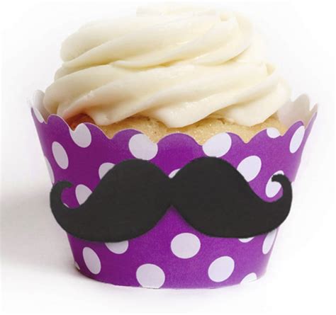 Dress My Cupcake Diy Standard Mustache Cupcake Wrapper Kit