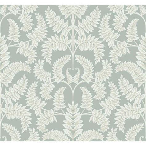 York Wallcoverings 6075 Sq Ft Green Royal Fern Damask Pre Pasted