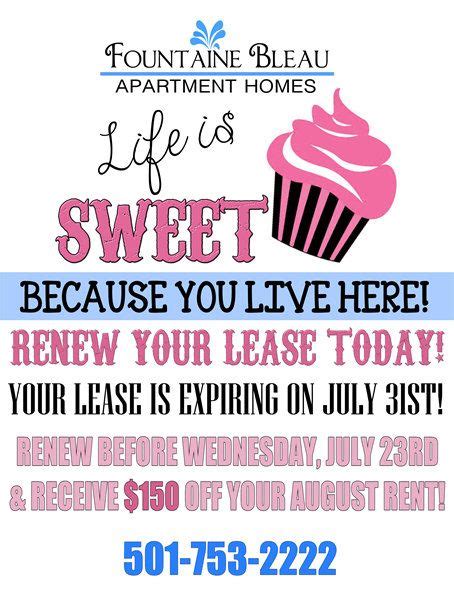 I Made This To Send Out With Apartment Renewal Notices For Our