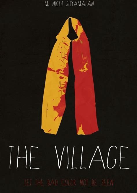 The Village Movie Poster With Red And Yellow Scarf