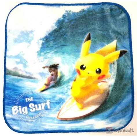 Pokemon Center 2019 Pokemon Surf Campaign Pikachu Surfer Mini Hand Towel Version 2 Pikachu