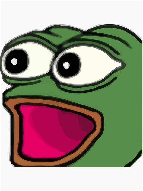 Poggers Pepe Sticker By ILuvMemes Redbubble