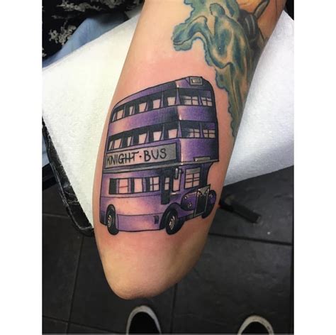 The Knight Bus Tattoo Love Harry Tattoos Harry Potter Tattoo Sleeve Harry Potter Tattoos