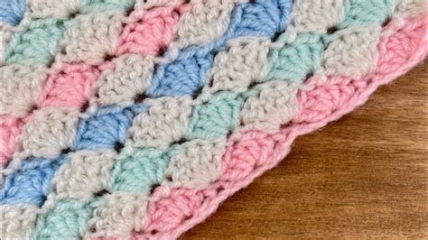 How To Crochet Solid Fill Shell Stitch Youtube