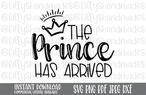 Prince Svg Baby Boy Svg Newborn Svg New Baby Svg For Etsy