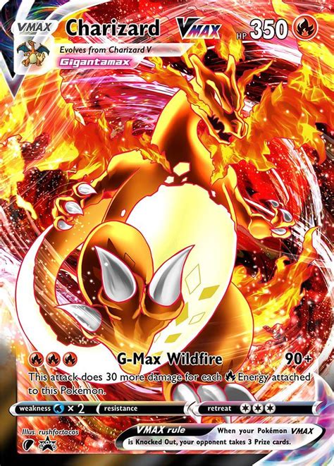 Charizard Vmax Dynamax Custom Pokemon Card In 2020 Pokemon Tcg