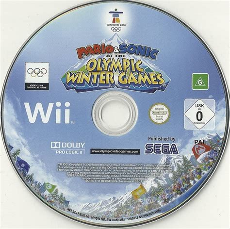 Mario And Sonic At The Olympic Winter Games 2009 Wii Box Cover Art