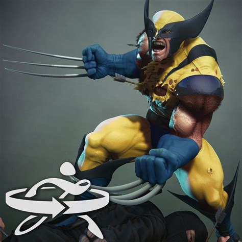 Zbrush Turntable Gallery Wolverine Art Wolverine Zbrush