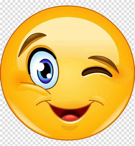 Free Download Happy Face Emoji Smiley Wink Emoticon Yellow