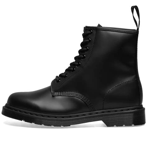 dr martens 1460 8 eye smooth leather boot black mono end