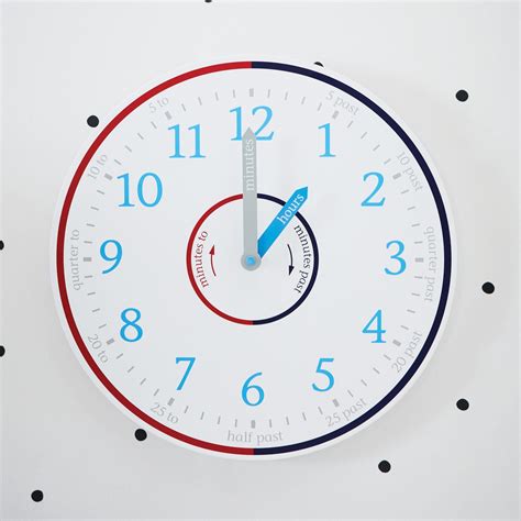 Tell The Time Wall Clock Blue Clock Wall Clock Wall