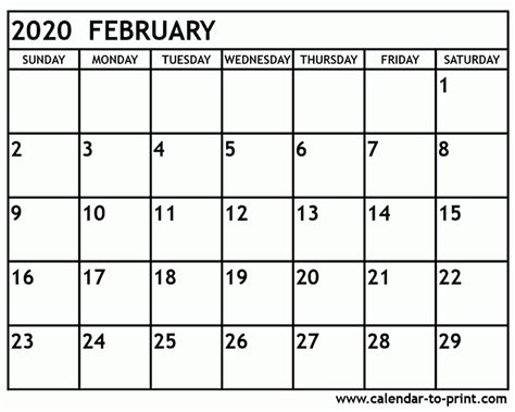 2020 Vertex Calendars Printable Free