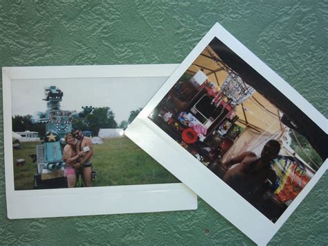 T Of Polaroid Photos At Burning Man Indiegogo